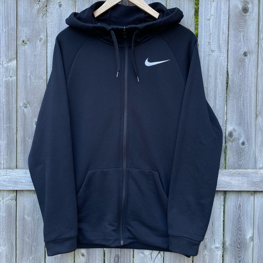 SOLD🔥NIKE Full-Zip Hoodie Large Embroidered Swoosh, Size S - Picture 3 of 7